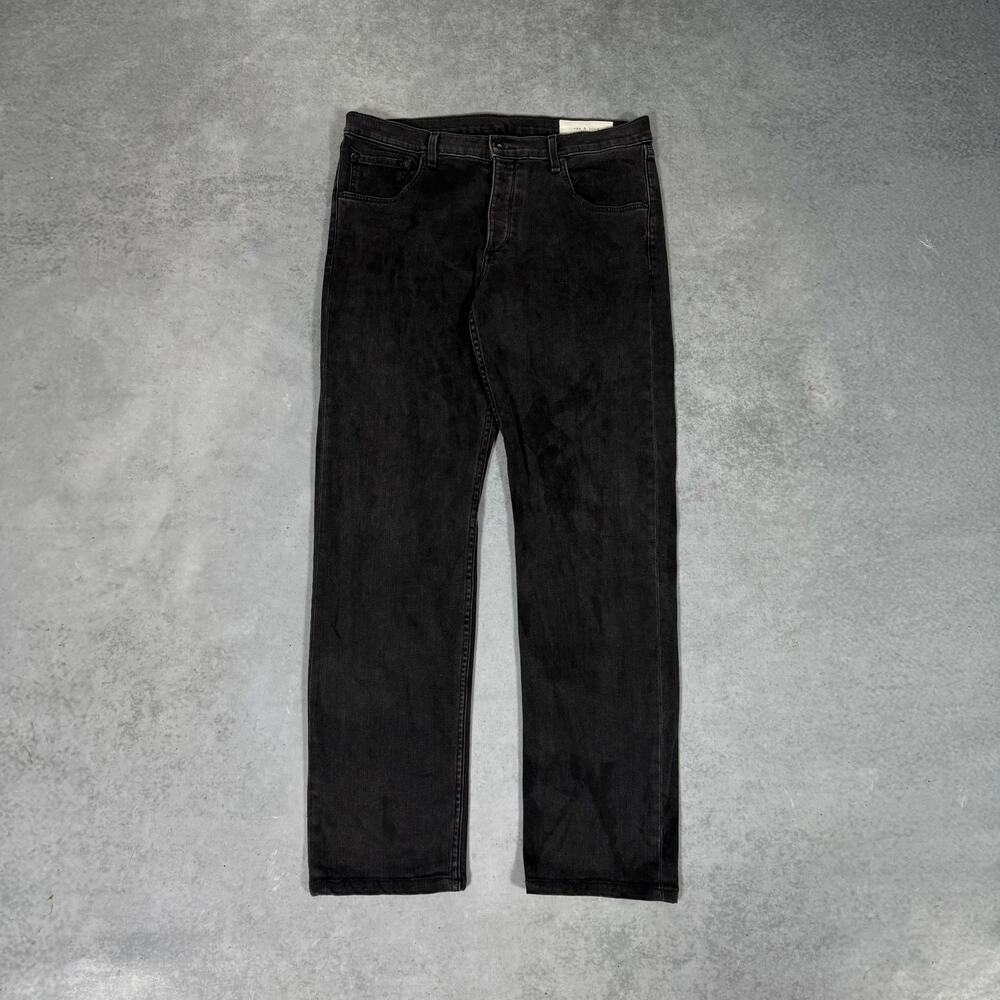 Rag & Bone Standard Issue Slim Leg Rock Black Denim Mens Jeans